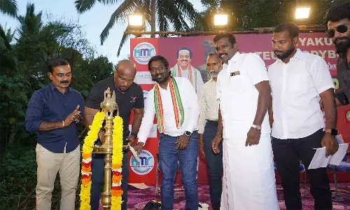 அமெச்சூர் ஆணழகன் போட்டியை தொடங்கி வைத்த விஜய் வசந்த்