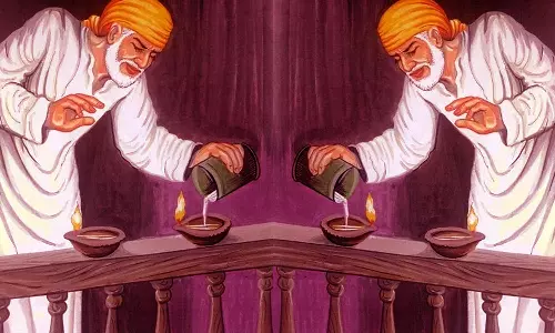 பாபா நிகழ்த்திய அற்புதங்கள்-தண்ணீரில் விளக்கு எரிந்தது