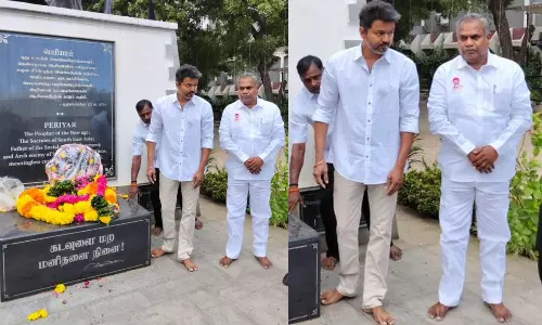 TVK Vijay in Periyar Thidal