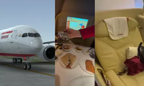 எல்லாம் உடஞ்சு கெடக்கு.. ஏர் இந்தியாவின் ஃபர்ஸ்ட் கிளாஸ் கேபின் வீடியோ - கிழித்தெடுத்த சி.இ.ஓ.