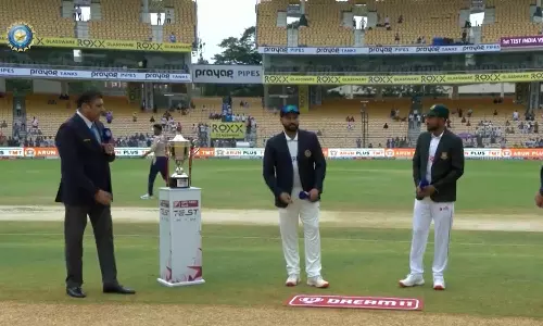 சேப்பாக்கம் டெஸ்ட்: வங்கதேசம் டாஸ் வென்று பந்து வீச்சு தேர்வு