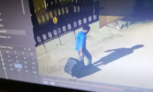 சூட்கேஸில் பெண் உடல்- பரபரப்பு சிசிடிவி வெளியானது