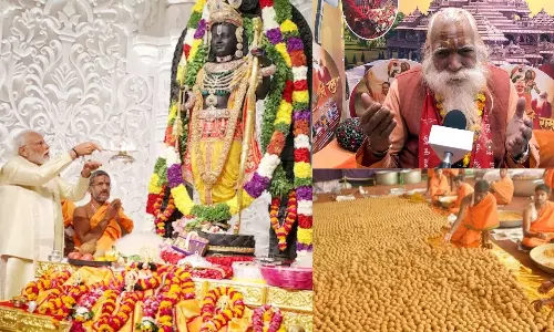 அயோத்தி ராமர் கோவில் கும்பாபிஷேகத்தில் 1 லட்சம் திருப்பதி லட்டுகள் விநியோகம் - தலைமை பூசாரி வருத்தம்