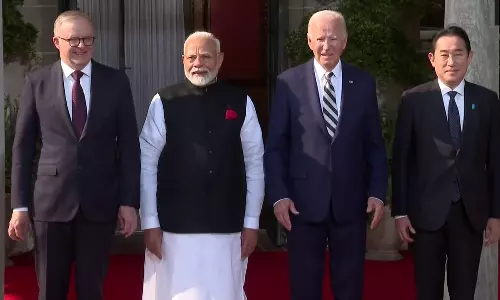 குவாட் அமைப்பு தலைவர்களுடன் பிரதமர் மோடி சந்திப்பு