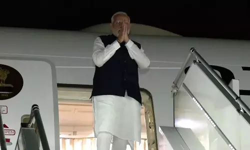 அமெரிக்க பயணத்தை முடித்துக் கொண்டு டெல்லி புறப்பட்டார் பிரதமர் மோடி
