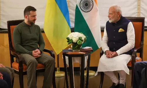 நியூயார்க்கில் உக்ரைன் அதிபர் ஜெலன்ஸ்கியுடன் பிரதமர் மோடி பேச்சுவார்த்தை