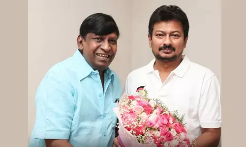 உதயநிதி ஸ்டாலினை நேரில் சந்தித்து வாழ்த்து தெரிவித்த வடிவேலு