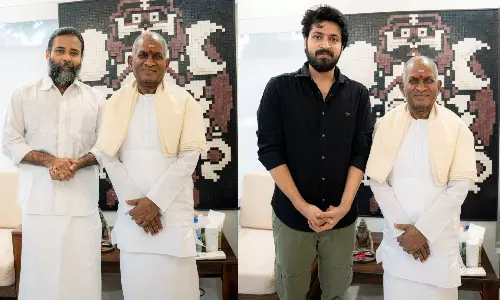 இளையராஜாவை நேரில் சந்தித்து வாழ்த்து பெற்ற `லப்பர் பந்து படக்குழு