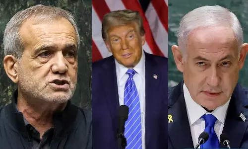 அங்கிட்டு போய் விளையாடுங்க பா.. இஸ்ரேல் - ஈரான் மோதல் ஸ்கூல் பையன்கள் சண்டை - டிரம்ப் சொன்ன தீர்வு