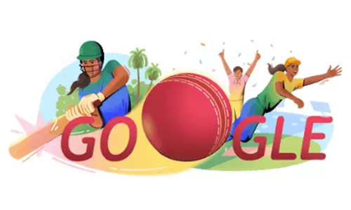 பெண்கள் டி20 உலகக் கோப்பை கிரிக்கெட் போட்டி- சிறப்பு டூடுல் வெளியிட்ட கூகுள்