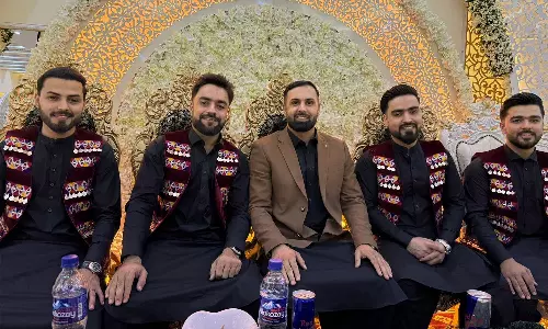 ஆப்கானிஸ்தான் நட்சத்திர சுழற்பந்து வீச்சாளர் ரஷித் கான் திருமணம்