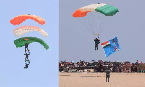 மெரினாவில் விமானப்படையின் பிரமாண்ட ஒத்திகை: ரசித்து பார்த்த பொதுமக்கள்