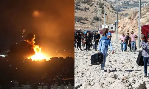 லெபனான் - சிரியா இணைப்பு சாலையை தாக்கி அழித்த இஸ்ரேல்.. எல்லையை துண்டித்ததால் மக்கள் நிர்கதி