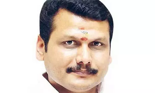 சென்னை மத்திய குற்றப்பிரிவு அலுவலகத்தில் அமைச்சர் செந்தில் பாலாஜி ஆஜராகி கையெழுத்திட்டார்