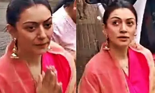 மதுரையில் ஹன்சிகா மோத்வானி.. பயபக்தியுடன் மீனாட்சி அம்மன் கோவிலில் சாமி தரிசனம்