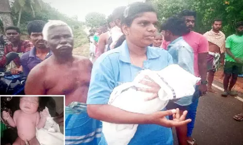 சிதம்பரம் அருகே பிறந்து சில மணி நேரமே ஆன பெண் குழந்தை தோட்டத்தில் வீச்சு