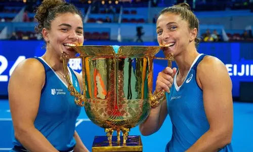 சீனா ஓபன் டென்னிஸ்: இரட்டையர் பிரிவில் சாம்பியன் பட்டம் வென்றது இத்தாலி ஜோடி