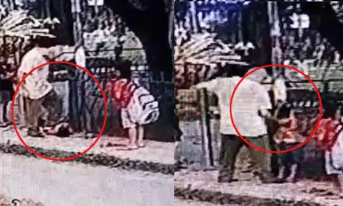 வளர்ப்பு நாயை கிண்டல் செய்த 5 வயது சிறுவனை தூக்கிப்போட்டு மிதித்த வெறி பிடித்த ஓனர் - வீடியோ