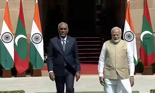 பிரதமர் மோடியுடன் மாலத்தீவு அதிபர் முகமது முய்சு சந்திப்பு