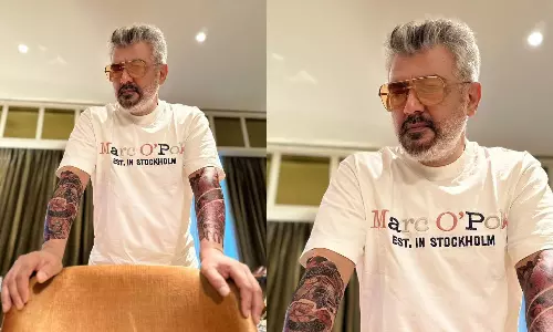 கேஷ்வல் லுக்கில் மாஸ் காட்டும் அஜித் - குட் பேட் அக்லி நியூ லுக்