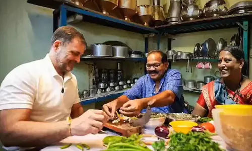 Food of Rahul Gandhi Maharashtra