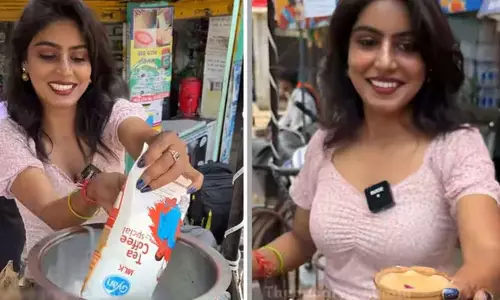 டீ வியாபாரத்தில் அசத்தும் அழகி- வீடியோ வைரல்