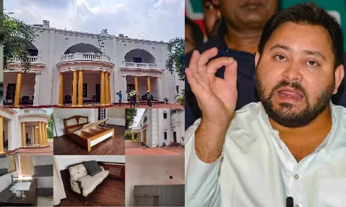 தேஜஸ்விக்கு திருட்டுப் பட்டம் கட்டிய பாஜக.. ஏசி-சோபா எல்லாம் போச்சு.. துணை முதல்வர் பங்களாவே காலியாம்!