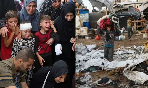 காசா  அகதிகள் முகாம் மீது இஸ்ரேல் ஏவுகணைத் தாக்குதல்.. குழந்தைகள் உட்பட 17 பேர் உயிரிழப்பு