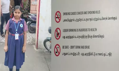 விழிப்புணர்வு வாசகத்தில் எழுத்துப் பிழை: முதலமைச்சருக்கு கடிதம் எழுதிய சிறுமி