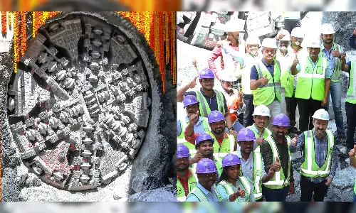 மெட்ரோ ரெயில் 2ம் கட்டம்- சுரங்கம் தோண்டும் பணியை முடித்த பாலாறு
