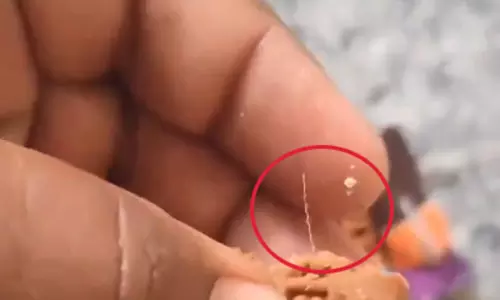 ஆசையாய் வாங்கிய பிஸ்கட்டில் இரும்பு கம்பி.. அடுத்து பயனர் செய்த காரியம்.. வீடியோ