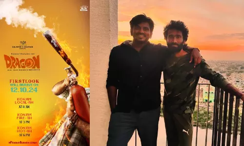 கொஞ்சம் லோக்கலா.. ஃபையரா... ஹாட்டா - டிராகன் படத்தின் ஃபர்ஸ்ட்லுக் நாளை முதல்