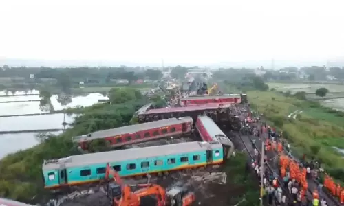 கவரப்பேட்டை ரெயில் விபத்து- டிரோன் காட்சிகள் வெளியானது