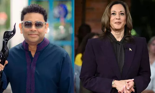 கமலா ஹாரிஸ் பிரசாரத்துக்கு ஏ.ஆர்.ரகுமான் இசையில் பாட்டு இசை நிகழ்ச்சி நடத்த ஏற்பாடு