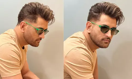 ms dhoni new look