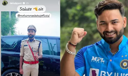 தெலுங்கானா DSP முகமது சிராஜ்க்கு ரிஷப் பண்ட் வாழ்த்து