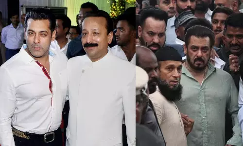 முன்னாள் அமைச்சர் பாபா சித்திக் உடலுக்கு கண்ணீருடன் அஞ்சலி செலுத்திய சல்மான் கான்