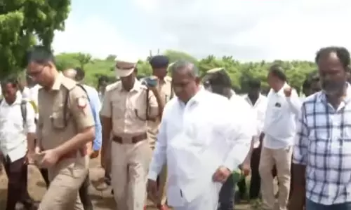 தவெக மாநாட்டு திடலில் எஸ்பி ஆய்வு