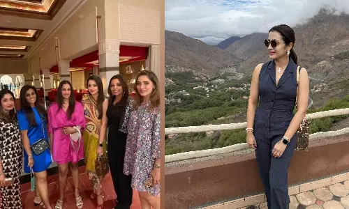 தோழிகளுடன் சுற்றுலா சென்ற திரிஷா - புகைப்படம் வைரல்