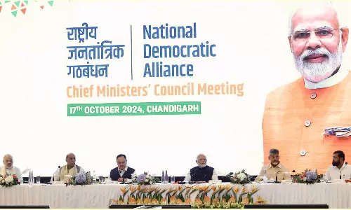 தேசிய ஜனநாயக கூட்டணி முதல் மந்திரிகளுடன் பிரதமர் மோடி ஆலோசனை