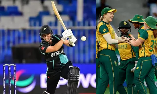 மகளிர் டி20 உலகக் கோப்பை இறுதிப்போட்டி: தென்னாப்பிரிக்காவிற்கு 159 ரன்கள் இலக்கு நிர்ணயித்த நியூசிலாந்து