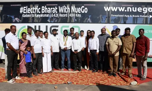 எலெக்ட்ரிக் பேருந்தில் காஷ்மீர் டு கன்னியாகுமரி.. 4000+ கி.மீ. பயணம் வெற்றியுடன் நிறைவு