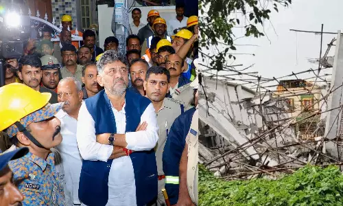 5 பேர் உயிரிழப்புக்கு காரணமாக கட்டடம் சட்ட விரோதகமாக கட்டப்பட்டது: கடும் நடவடிக்கை என டி.கே. சிவக்குமார் தகவல்