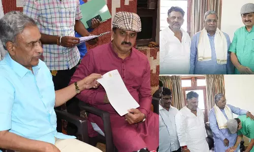 பா.ஜ.க.வில் இருந்து விலகி காங்கிரசில் இணைந்த யோகேஸ்வரா: இடைத்தேர்தலில் போட்டியிட வாய்ப்பு