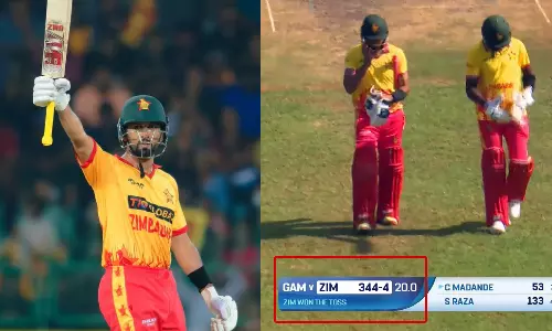 டி20 கிரிக்கெட்டில் 344 ரன்கள்.. இமாலய சாதனை படைத்த ஜிம்பாப்வே