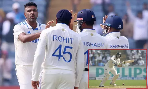 நெருக்கடி கொடுத்த ஸ்பின்னர்கள்... தாக்குப்பிடித்த நியூசிலாந்து உணவு இடைவேளை வரை 92/2