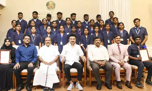 அகில இந்திய தொழிற்தேர்வில் முதலிடம் பிடித்த 29 மாணவர்கள் முதலமைச்சர் மு.க.ஸ்டாலினை சந்தித்து வாழ்த்து பெற்றனர்