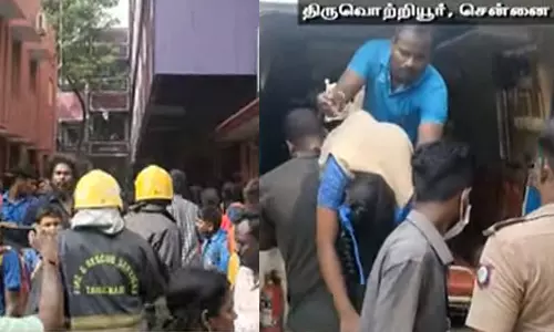 திருவொற்றியூர் பள்ளியில் வாயு கசிவு- 35 மாணவிகள் மருத்துவமனையில் அனுமதி