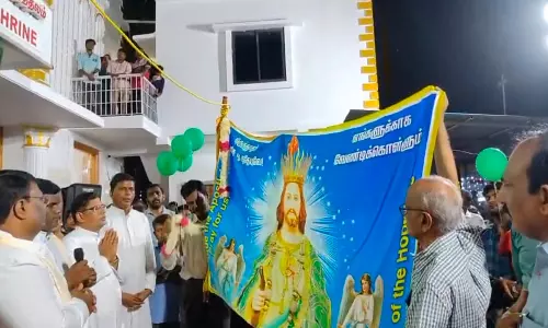 புனித யூதா ததேயு ஆலய 47-வது ஆண்டு விழா கொடியேற்றத்துடன் தொடங்கியது