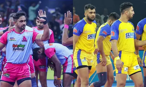 புரோ கபடி லீக்: தமிழ் தலைவாஸ்- ஜெய்ப்பூர் அணிகள் இன்று மோதல்